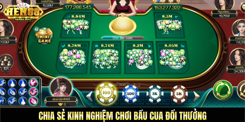 Kinh nghiệm chơi bầu cua đổi thưởng